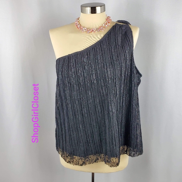 💥Just In💥Lily Black One Shoulder Top-Sz XL Jrs